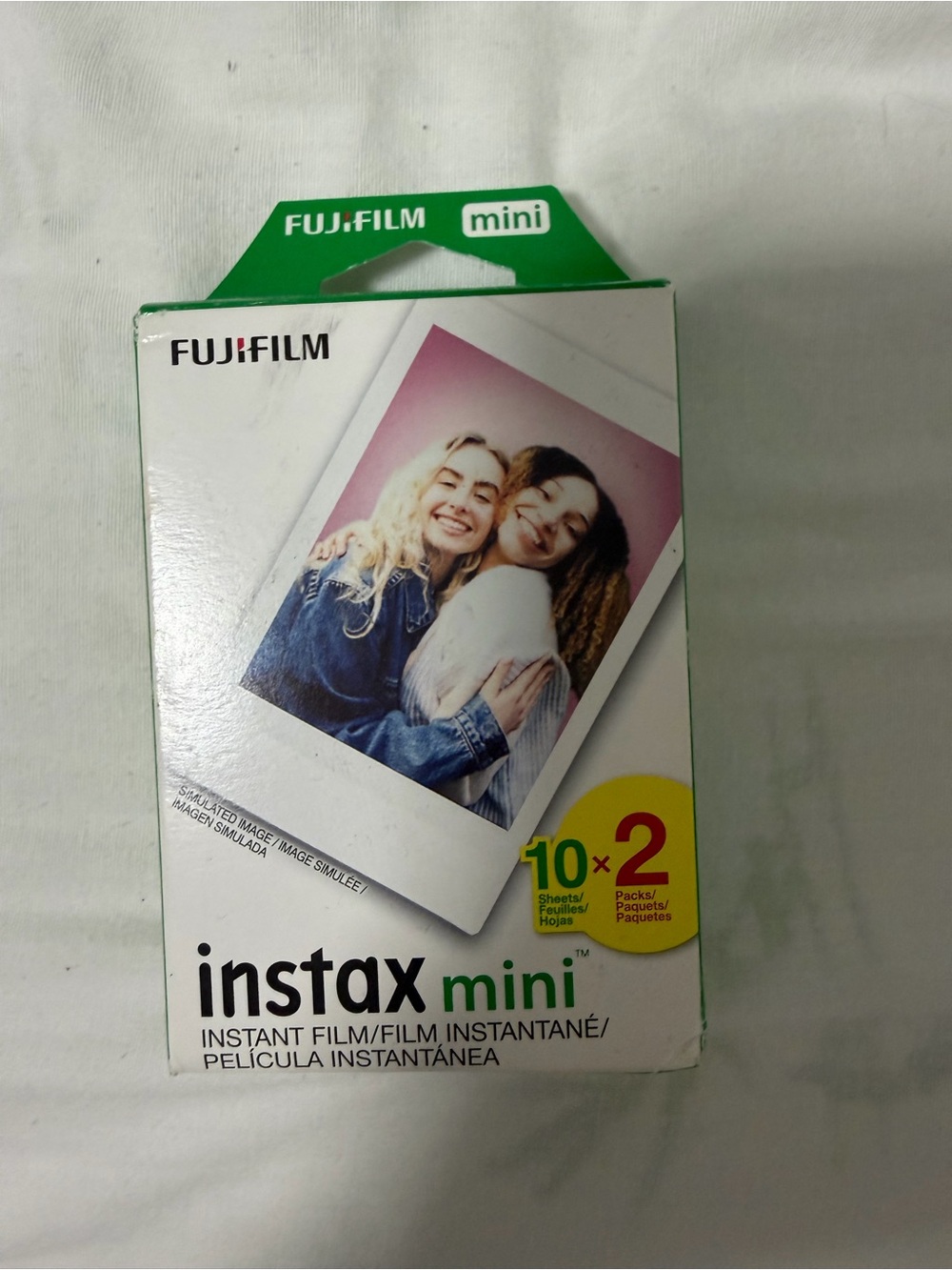 Fujifilm Instax Mini Instant Film Pack - White with Green Accent